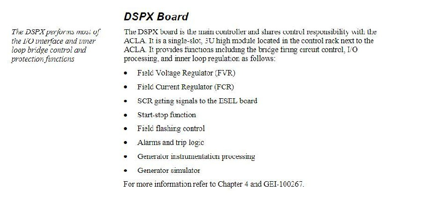 First Page Image of IS200DSPXH1A GEH-6632 General Electric Data Sheet.pdf